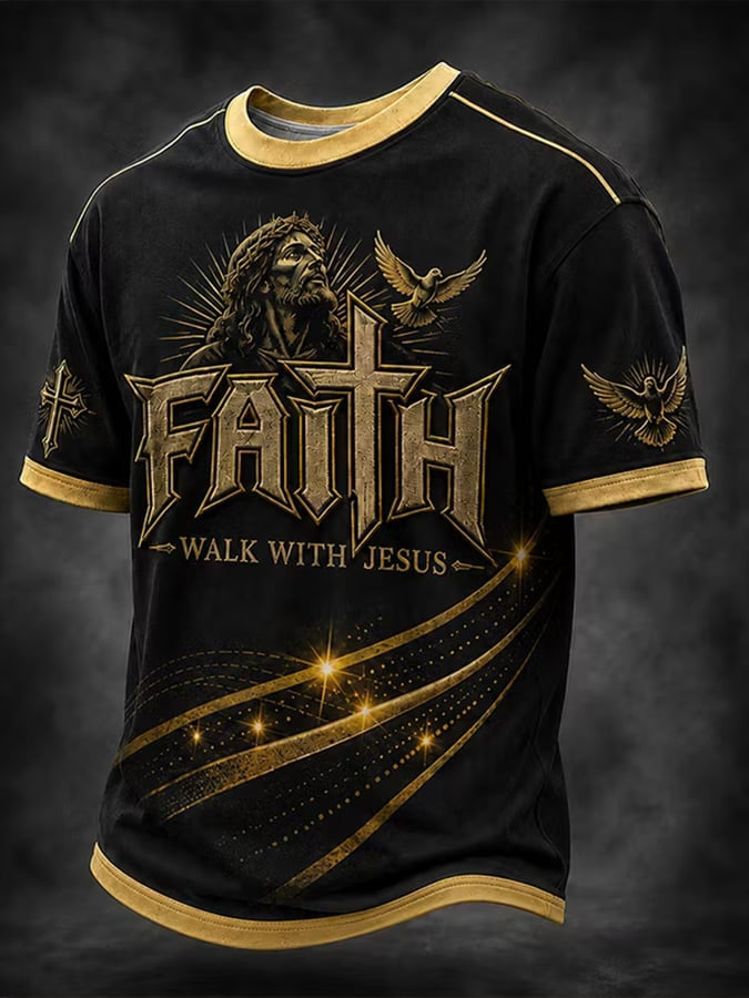 Men'S Faith Print T-Shirt