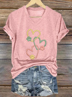 Women'S Dog Paw Print T-shirt