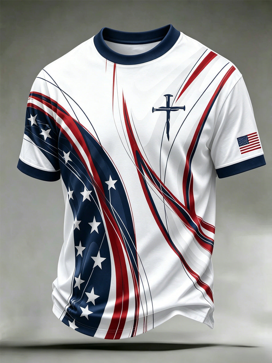 Men's Faith Casual Printed T-Shirt