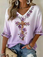 Women'S Faith Art Printed T-Shirt