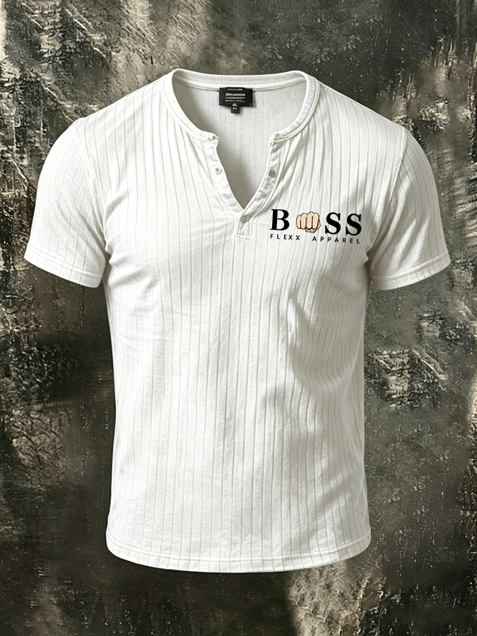 Men'S Casual Logo design  Small V-Neck Short Sleeved T-Shirt