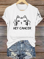 Women'S Breast Cancer Awareness Printed Casual T-Shirt