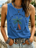 Women'S Even The Wind And Waves Obey Him Tank Top