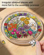 Acrylic Jigsaw Puzzle Suncatcher - Spring’s Radiant Promise