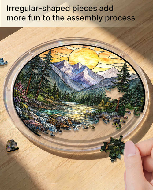 Acrylic Jigsaw Puzzle Suncatcher - Golden Valley