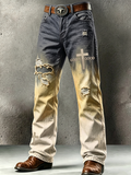 Men'S Faith Printed Casual Jeans