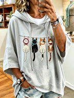 Women'S Casual Print Hoodie