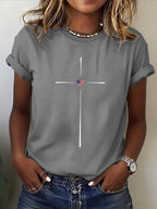 Women'S Casual Patriotic Faith T-Shirt