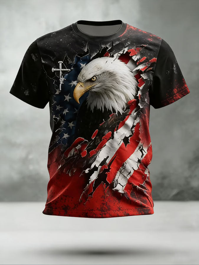 Men's Faith Print Casual T-Shirt