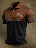 Men's Western Printed Polo Shirt