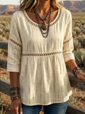 Western-Style Sequin Art Women's Casual Top