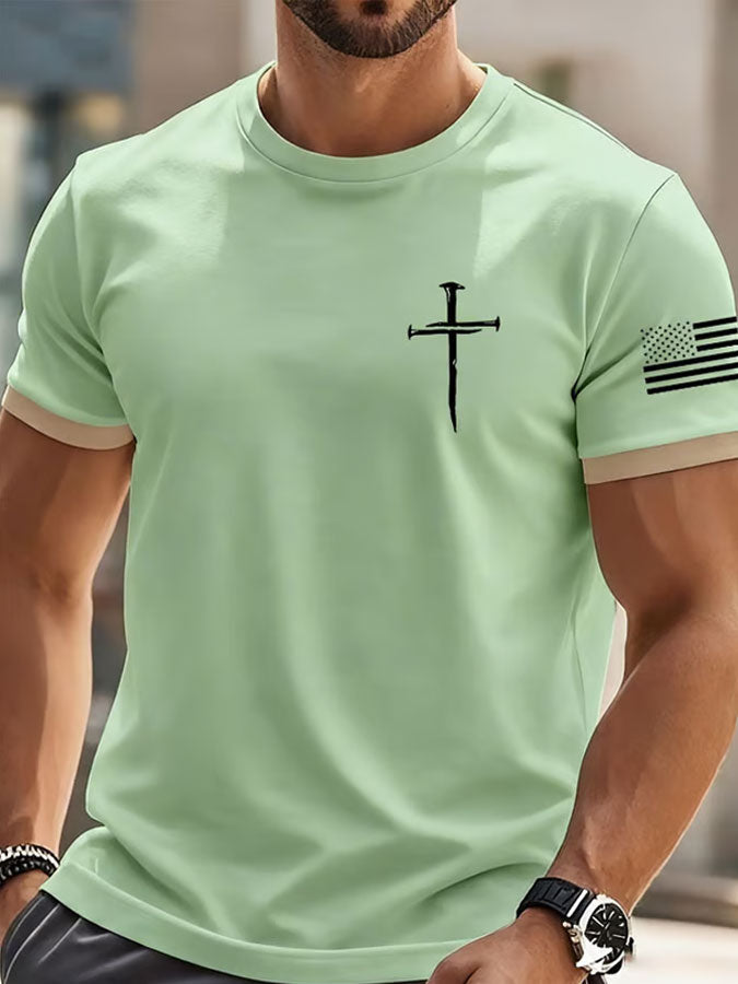 Men's Faith Print Casual T-Shirt