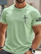 Men's Faith Print Casual T-Shirt