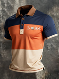 Men's business style polo shirt