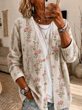 Women'S Leisure Breast Cancer Promotion Month Knitting Cardigan