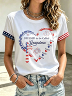 250Th Anniversary Commemorative Faith Glitter Printed Round Neck Top In The United States