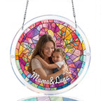 Personalized Acrylic Suncatcher - Rosy Ties of Love