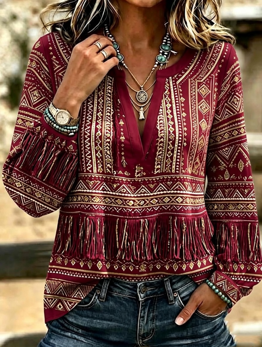 Women'S Floral Printed Top