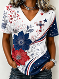 Women's Vintage USA 250th Anniversary Faith Print Casual T-shirt