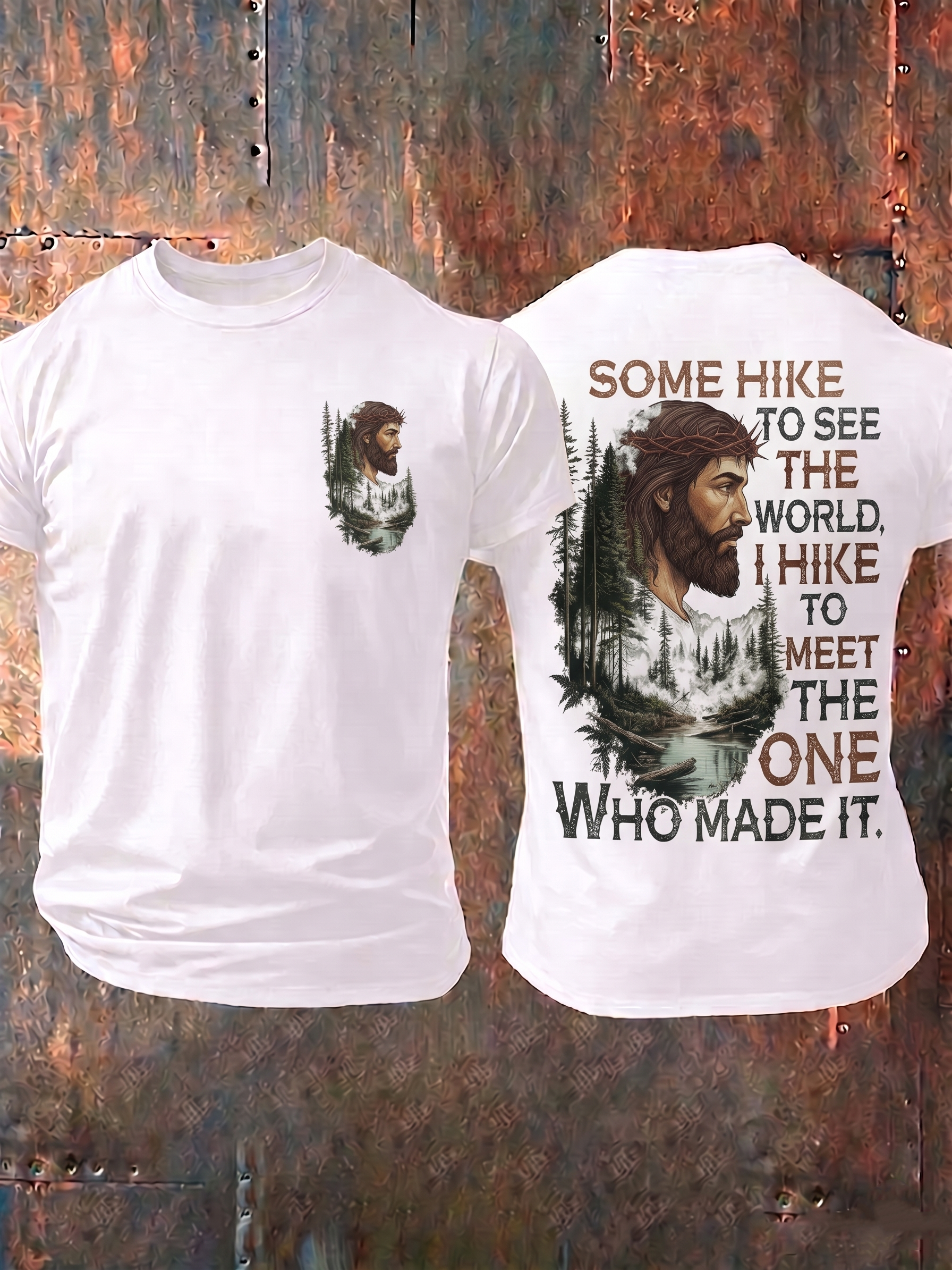 Women's Religious Faith Floral Art Printed T-Shirt