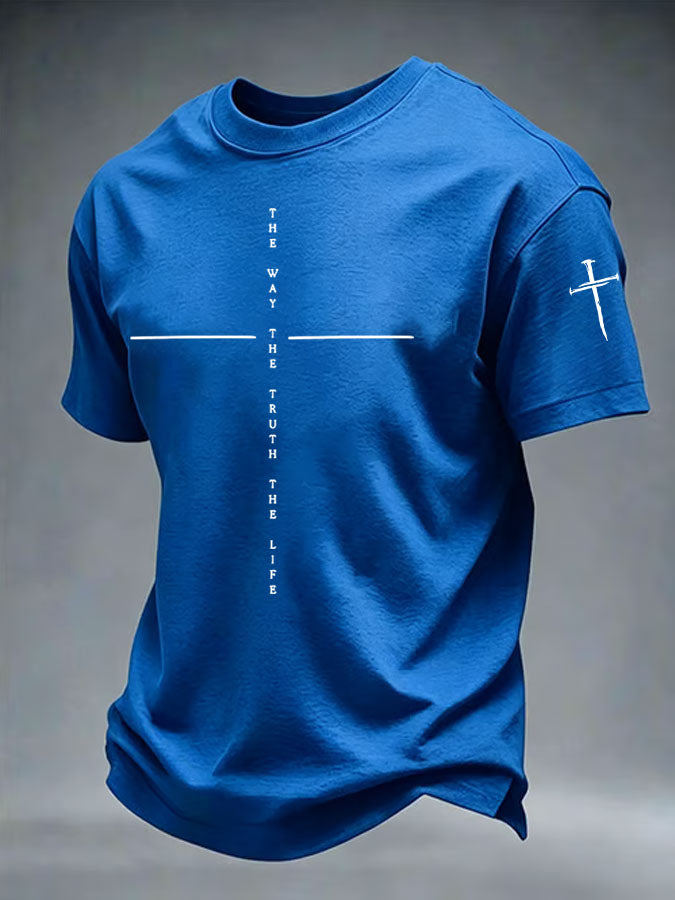 Men's Faith Printed Casual T-shirt