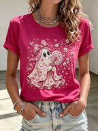 Women'S Breast Cancer Promotion Printed Casual T-Shirt