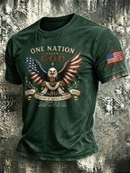 Men'S Patriotic Printed T-Shirt With Beliefs