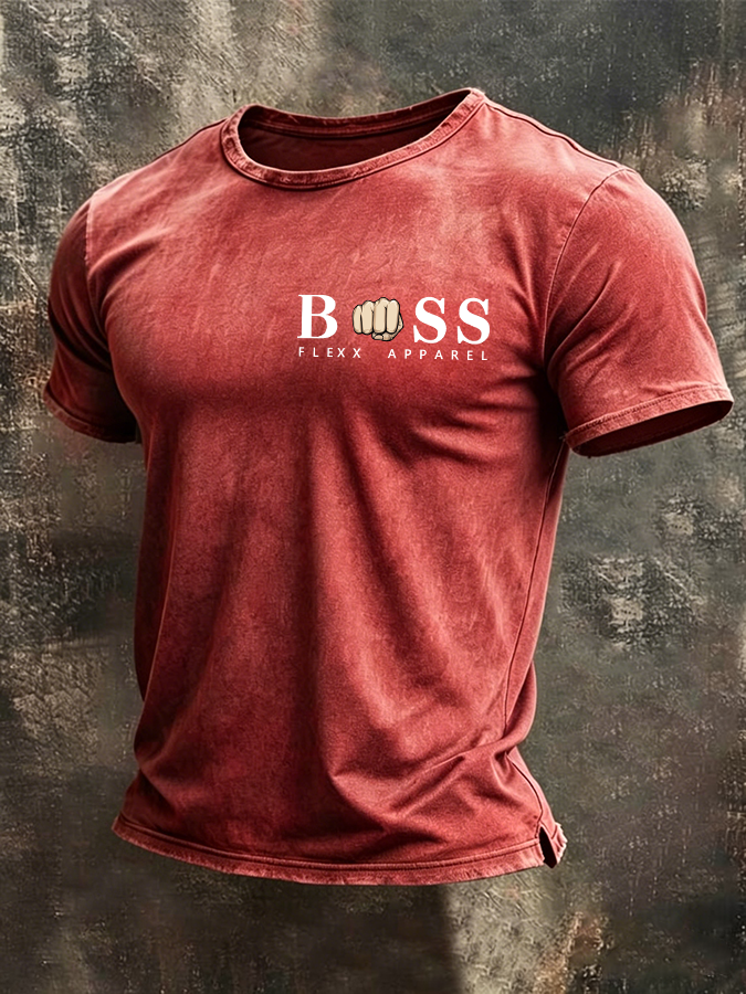 Men's Letter design Casual T-shirt
