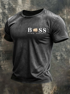 Men's Letter design Casual T-shirt