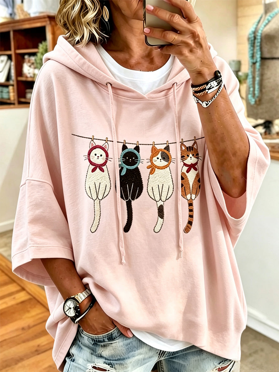 Women'S Casual Print Hoodie