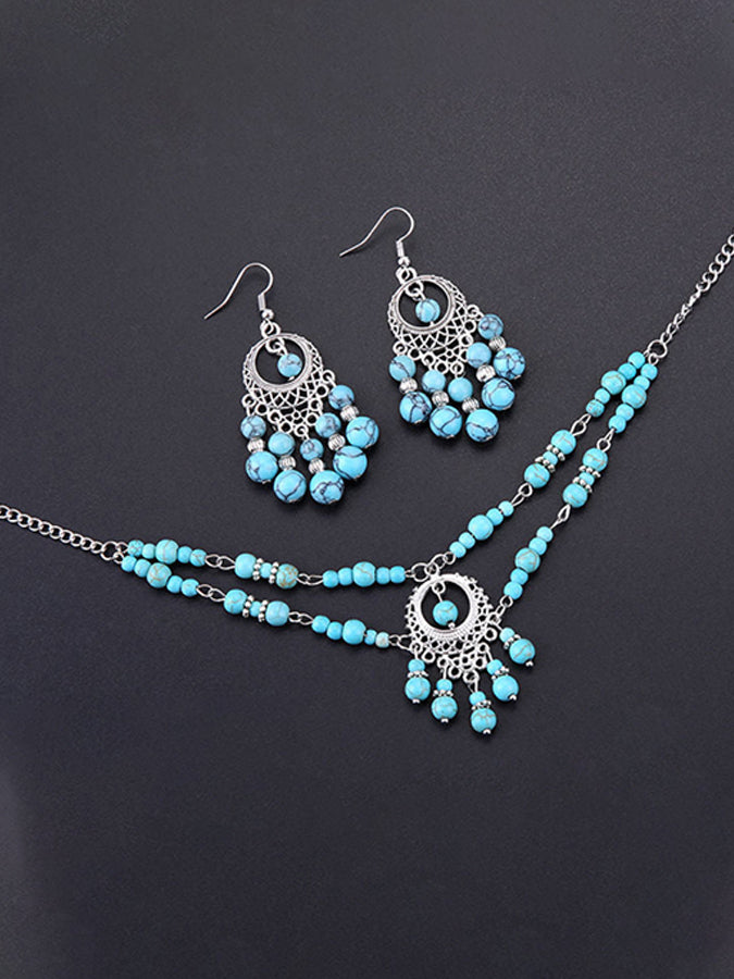 Women'S Retro Tassel Necklace From The Western Regions