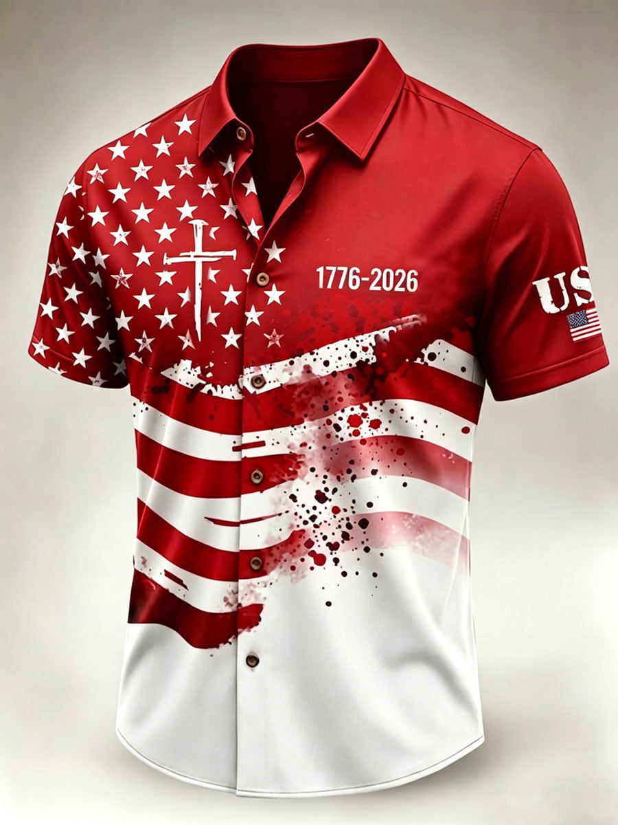 American Independence Day Men's Casual Shirt