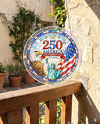 Acrylic Jigsaw Puzzle Suncatcher - American Bicentennial
