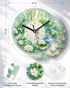 DIY Acrylic Puzzle Clock Kit - Summer Lotus Pond