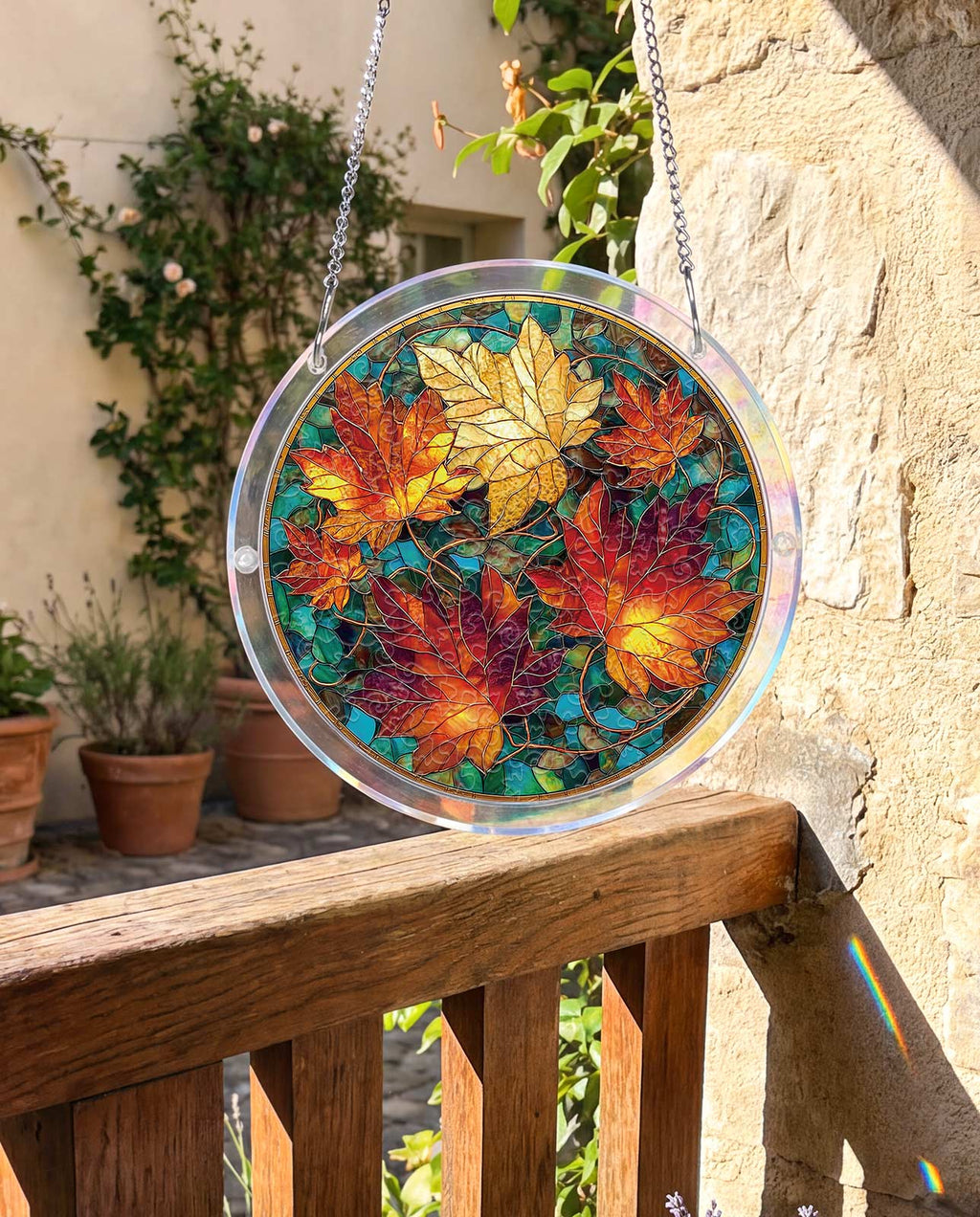Acrylic Jigsaw Puzzle Suncatcher - Golden Maple