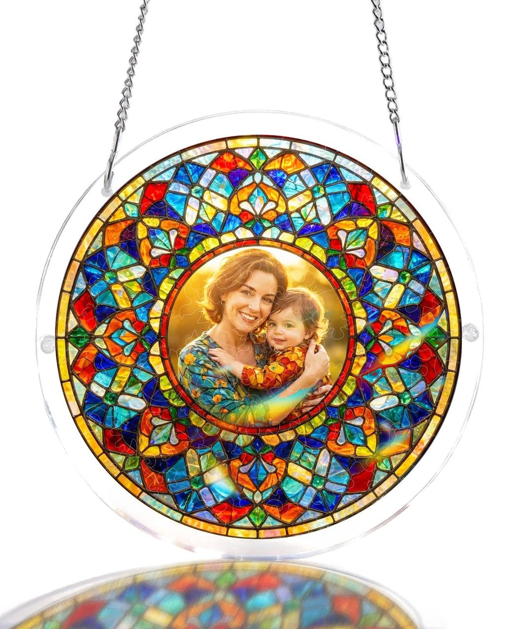 Personalized Acrylic Suncatcher - Halo of Devotion