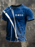 Men's casual printed T-shirt