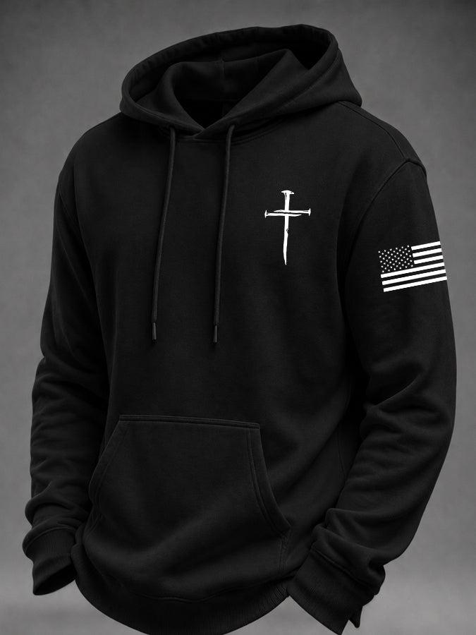 Men's Faith Printed Casual Hoodie