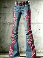 Women's Floral Casual Long Pants