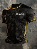 Men'S Business logo printed T-Shirt