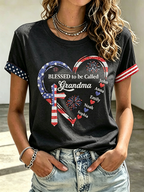 250Th Anniversary Commemorative Faith Glitter Printed Round Neck Top In The United States