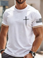 Men's Faith Print Casual T-Shirt