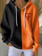 Ladies' Casual Faith Printed Hooded Knitted Long Sleeved Sportswear