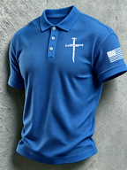 Men's Casual Printed Polo Shirt