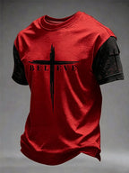 Men's Faith Printed Casual T-shirt