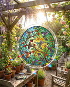 Acrylic Jigsaw Puzzle Suncatcher - Emerald Forest Prism