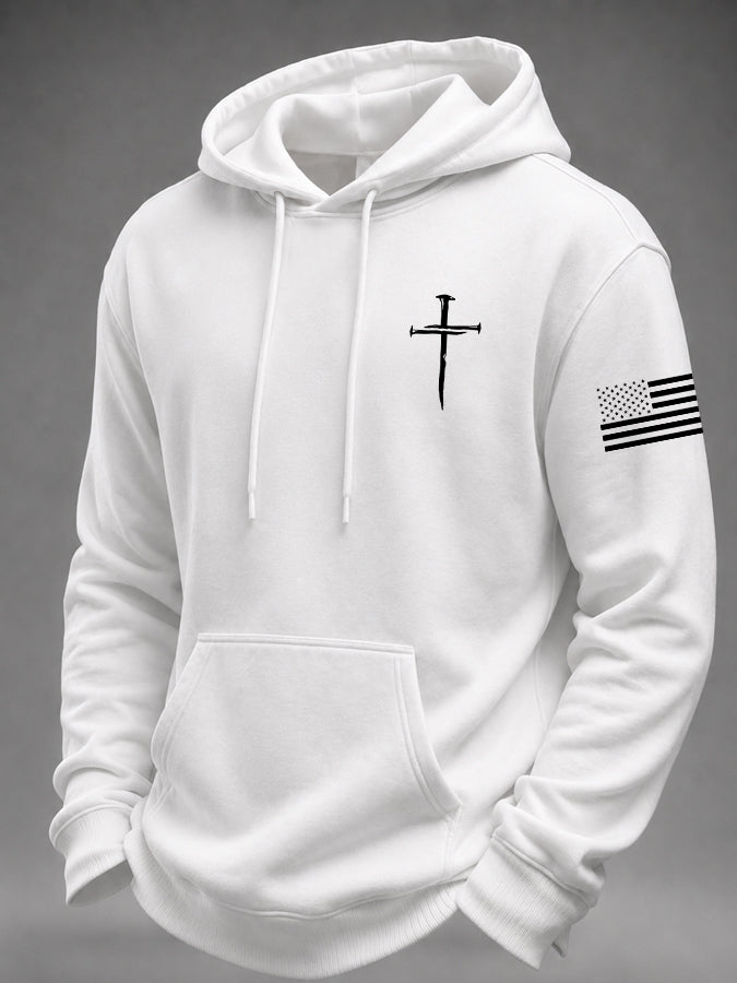 Men's Faith Printed Casual Hoodie