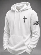 Men's Faith Printed Casual Hoodie