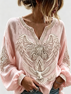 Women'S Faith Printed Casual Round Neck Top