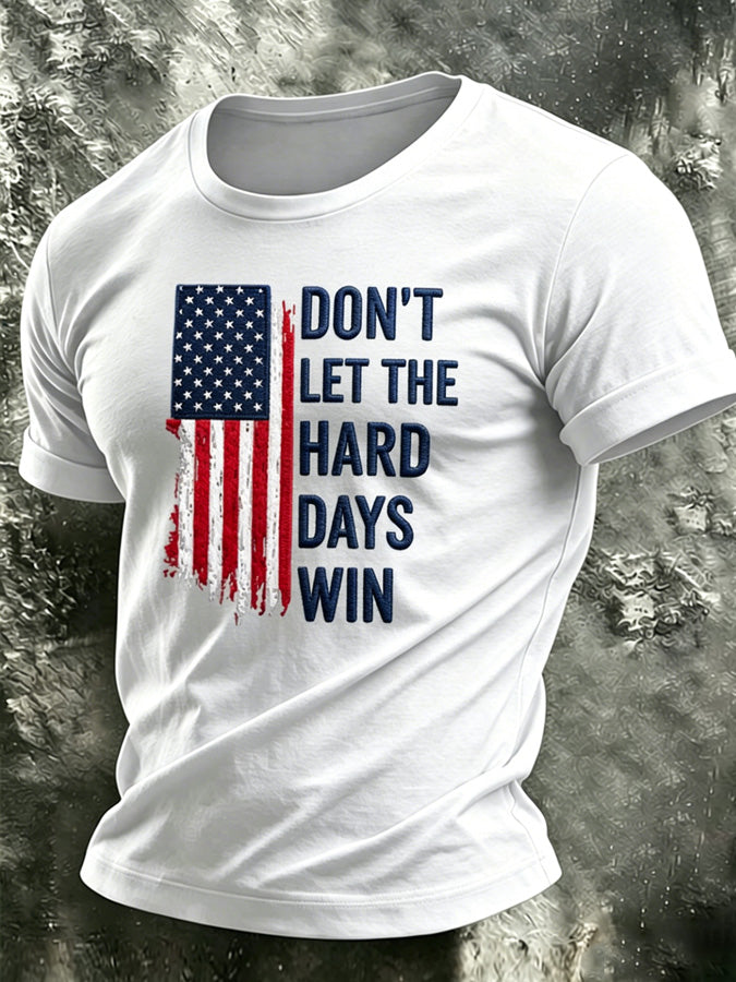 Men'S Faith  Flag Commemorative T-Shirt